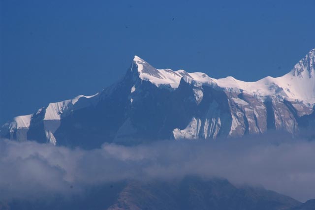 ポタナから眺めたアンナプルナⅣ（Annapurna Ⅳ：7,525m）