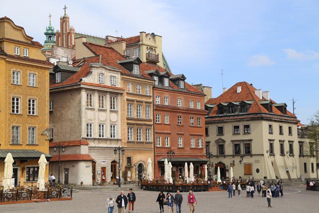ワルシャワ旧市街（歴史地区）での写真