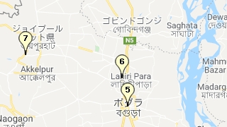 パハルプール付近のマップ（Googleマップのスクリーンショット）