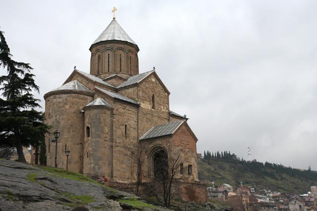 グルジア／トビリシのメテヒ教会（Metekhi church in Tbilisi）