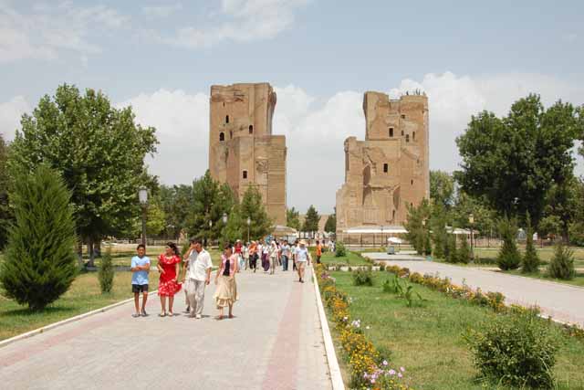 ウズベキスタンのシャフリサブス／アクサライ宮殿（Ak Saray of Shahrisabz）