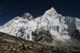 2/3くらい登ったカラパタールから眺めたエベレストとヌプツェ