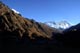 タンボチェゴンパから見たエベレスト，ヌプツェ，ローツェ