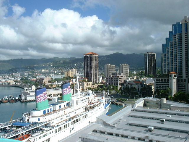 ハワイの旅2000：アロハタワーからの眺め