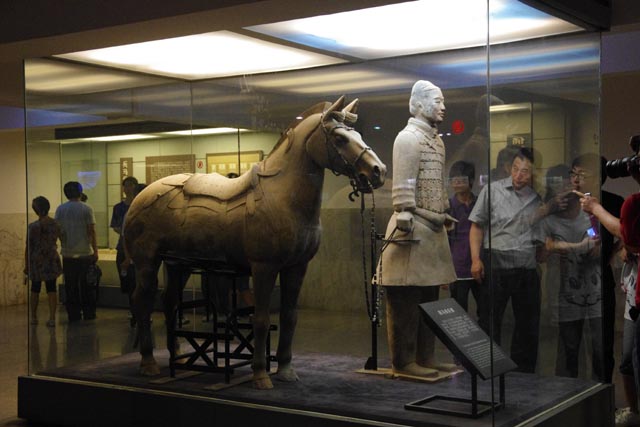 西安の兵馬傭博物館の写真
