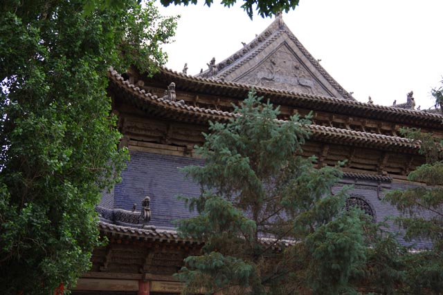 張掖の大仏寺での眺め