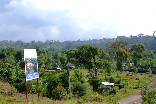 キボホテルからマラング村の写真
