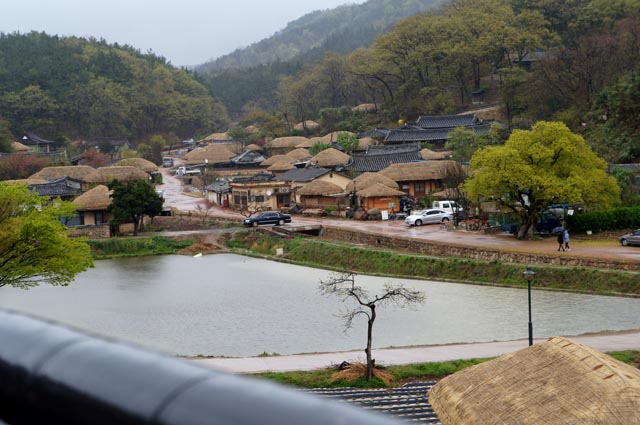 慶州良洞民俗村での眺め