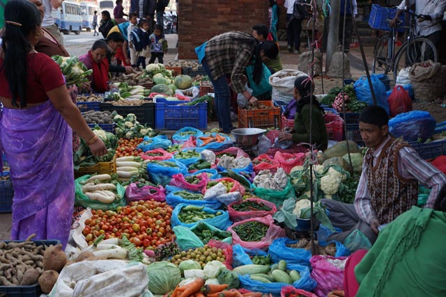 バクタプル市場（Bhaktapur market）
