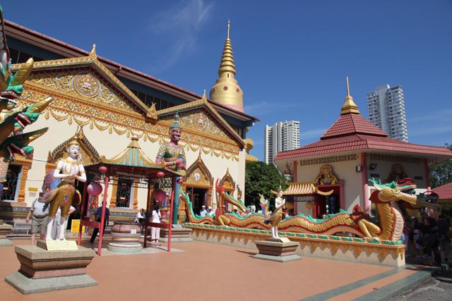 ペナン島（Penang）のタイ寺院（Wat Chaiyamangalaram／Thai Temple）