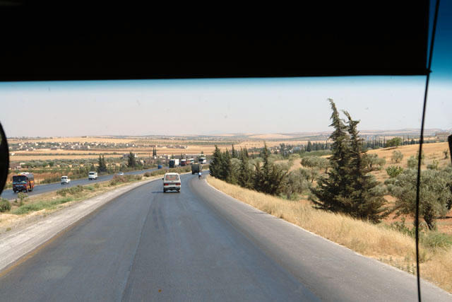 アレッポからパルミラに向かう途中の写真