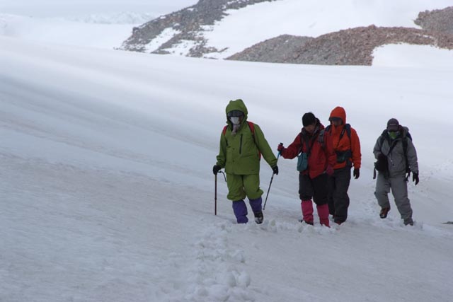 ボターニン氷河を歩いたときの写真