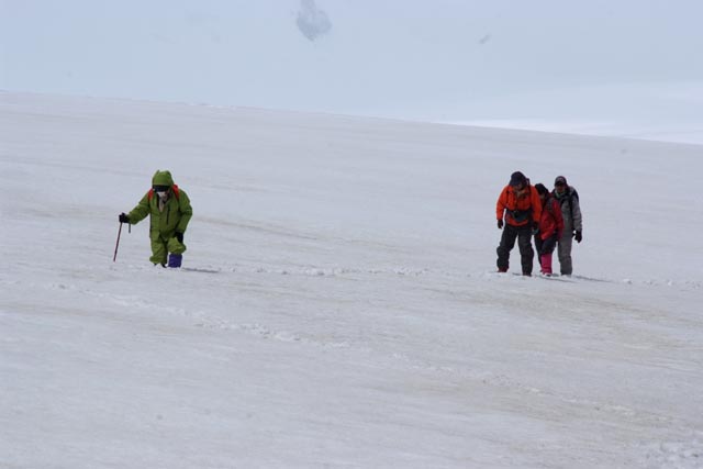ボターニン氷河を歩いたときの写真