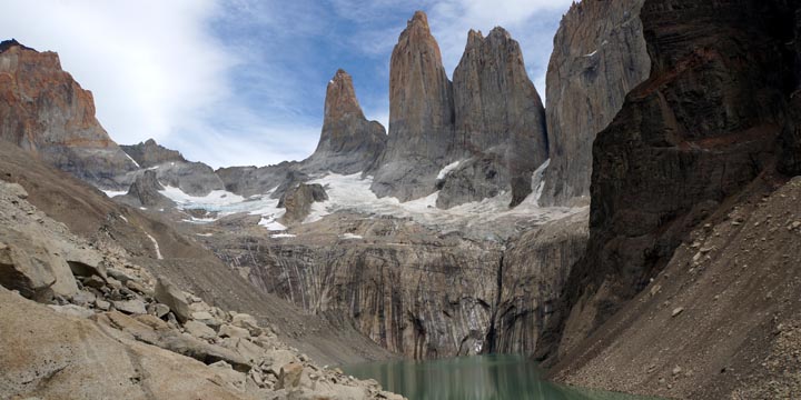 Patagoniaにあるパイネの塔（Torres del Paine）