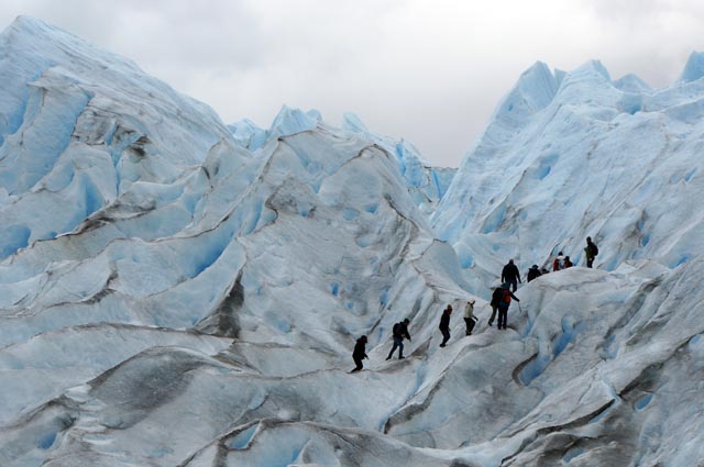 ペリトモレノ氷河歩きでの写真