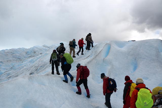 ペリトモレノ氷河歩きでの写真