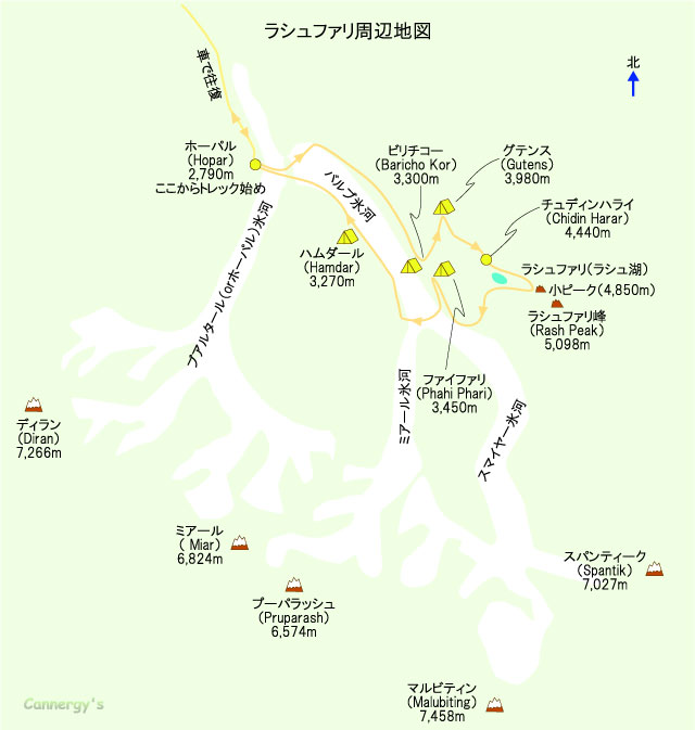 ラシュファリのマップ／Map of Rashphari