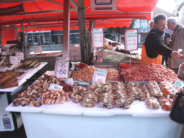 ベルゲンの魚市場