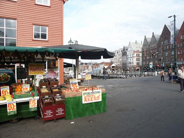 ベルゲンの魚市場
