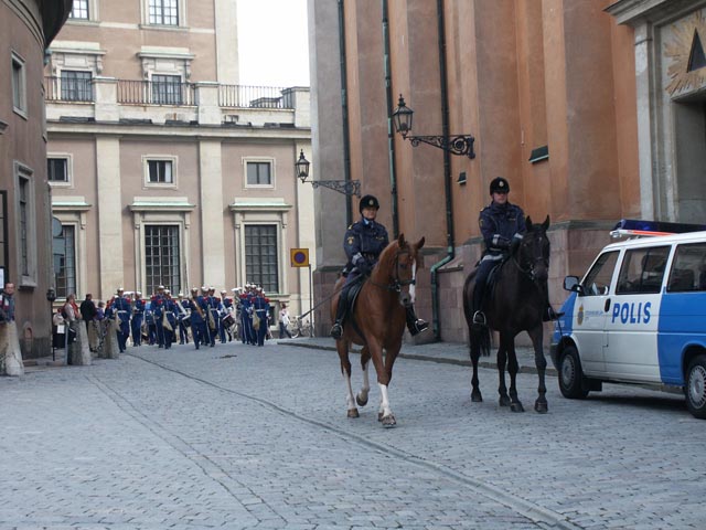 ストックホルム王宮の衛兵（Guards in the Stockholm palace）