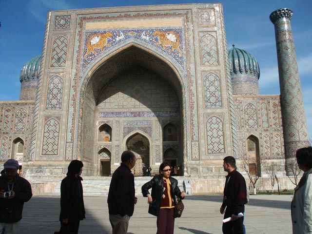 サマルカンド／シェルドルメドレセ（Sherdor madrasah in Samarkand）