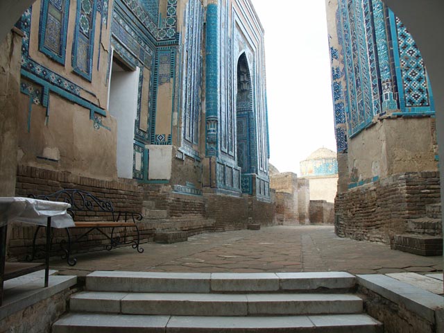 サマルカンドのヒャーヒズィンダ廟（Shahizinda Mousleum in Samarkand）