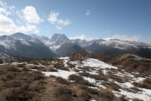 白馬雪山展望台前後の風景